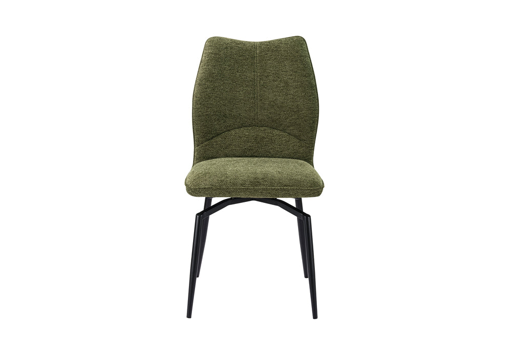 Chaise Lara pivotante Tissu Vert