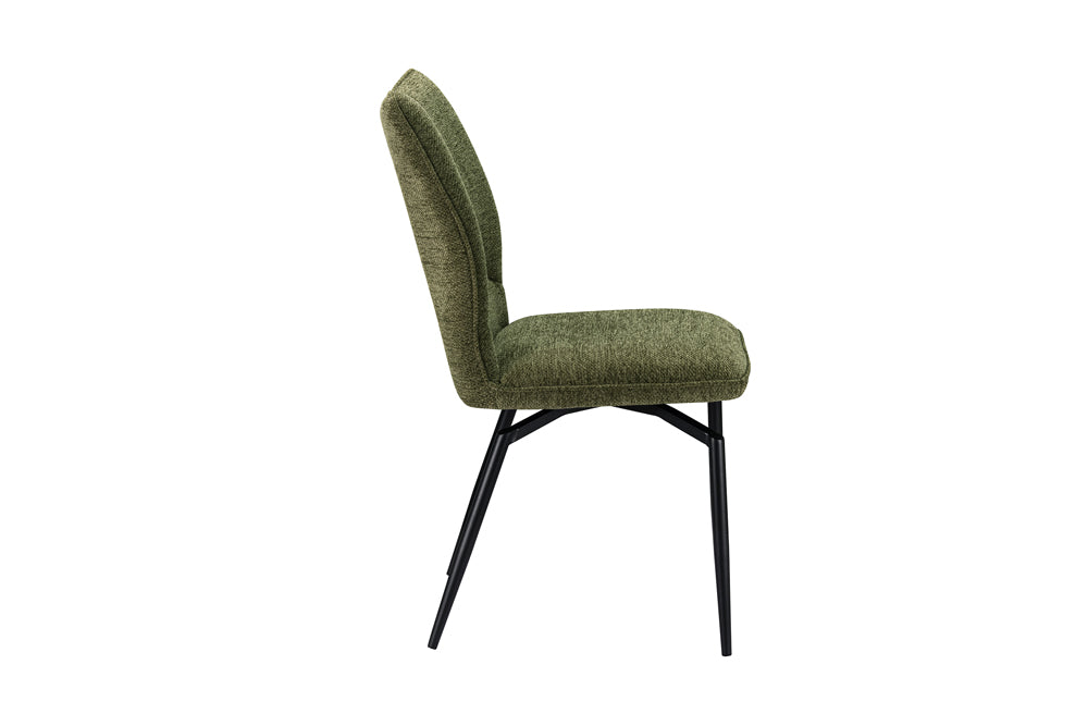 Chaise Lara pivotante Tissu Vert