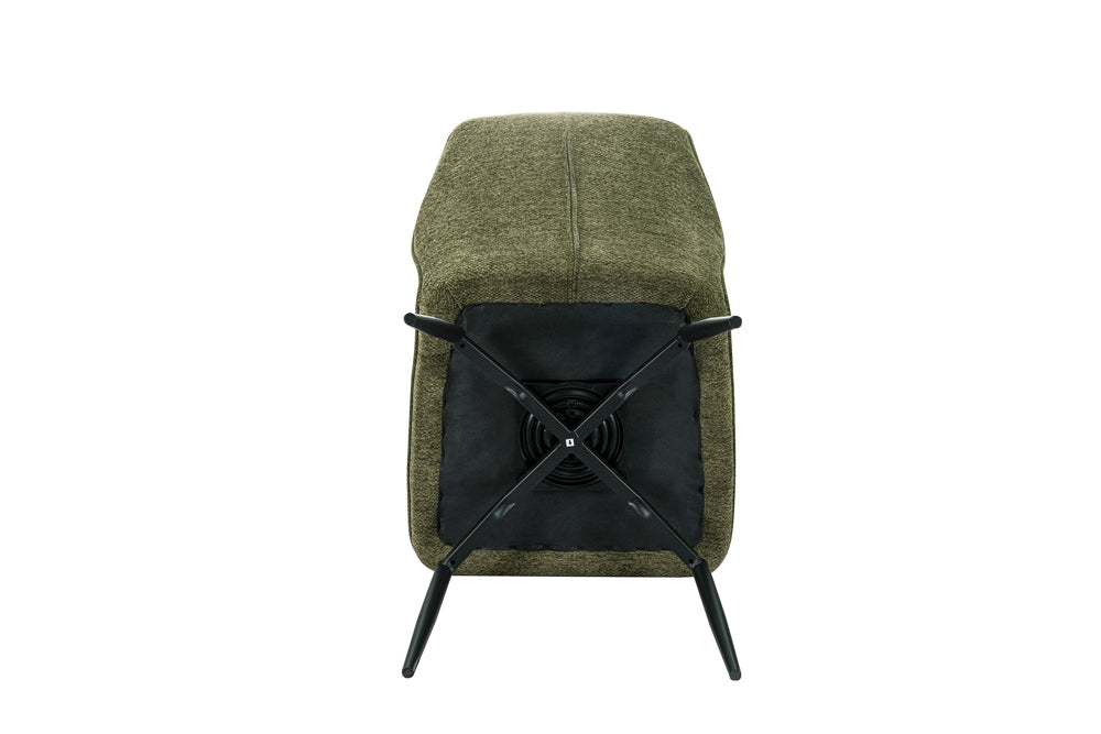 Chaise Lara pivotante Tissu Vert