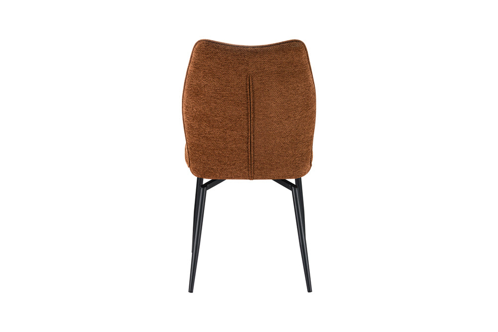 Chaise Lara pivotante Tissu Rouille