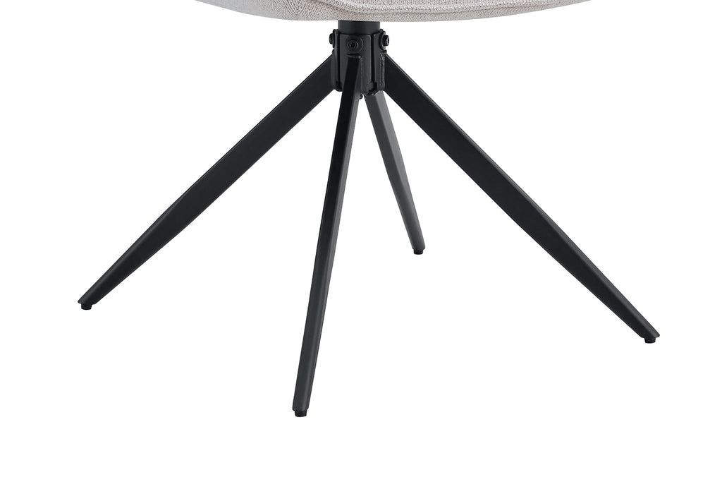 Chaise Mahi pivotante Tissu Beige