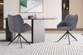 Chaise Mahi Pivotant à 0 Tissu Ote Share 456 Gris foncé