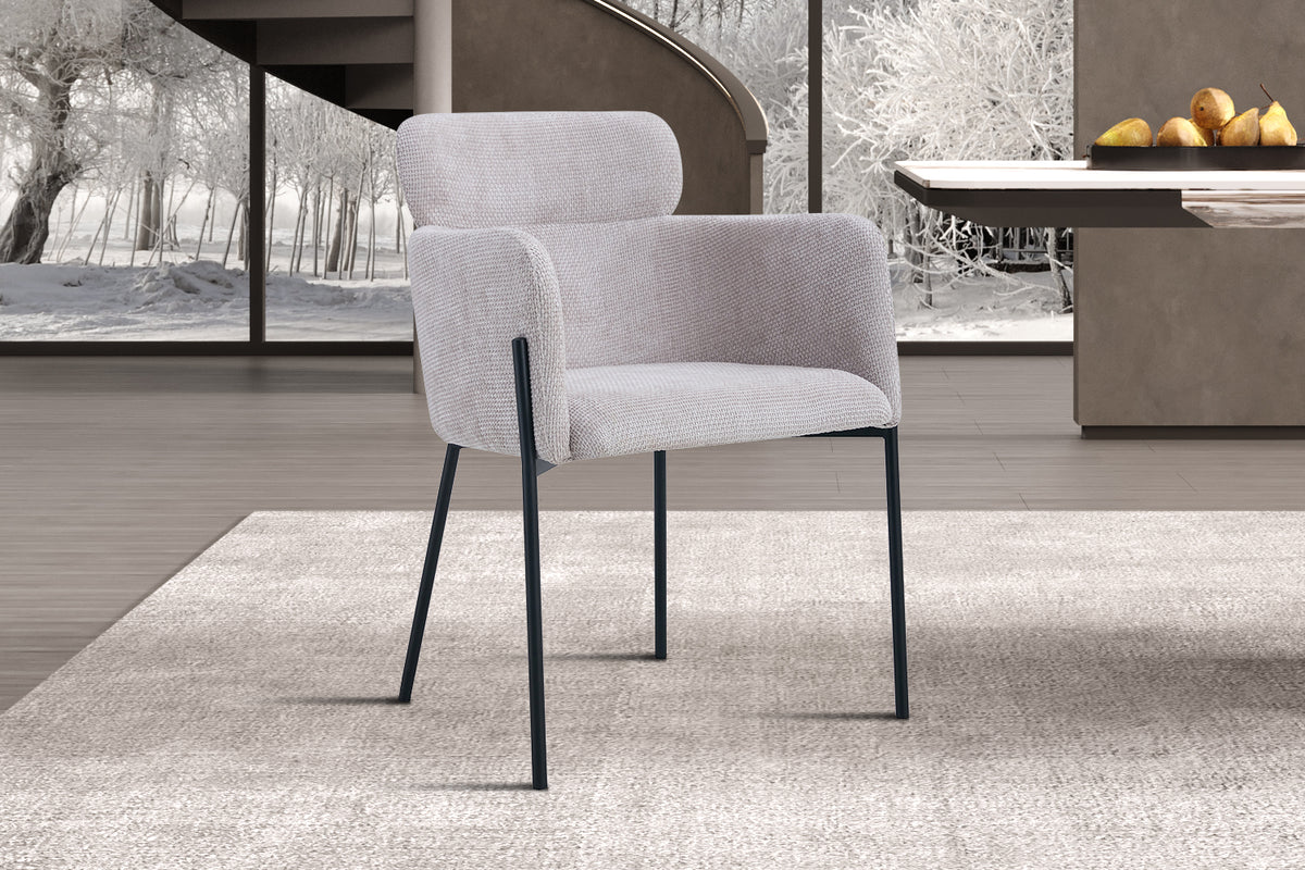 Chaise Naomi Tissu Beige