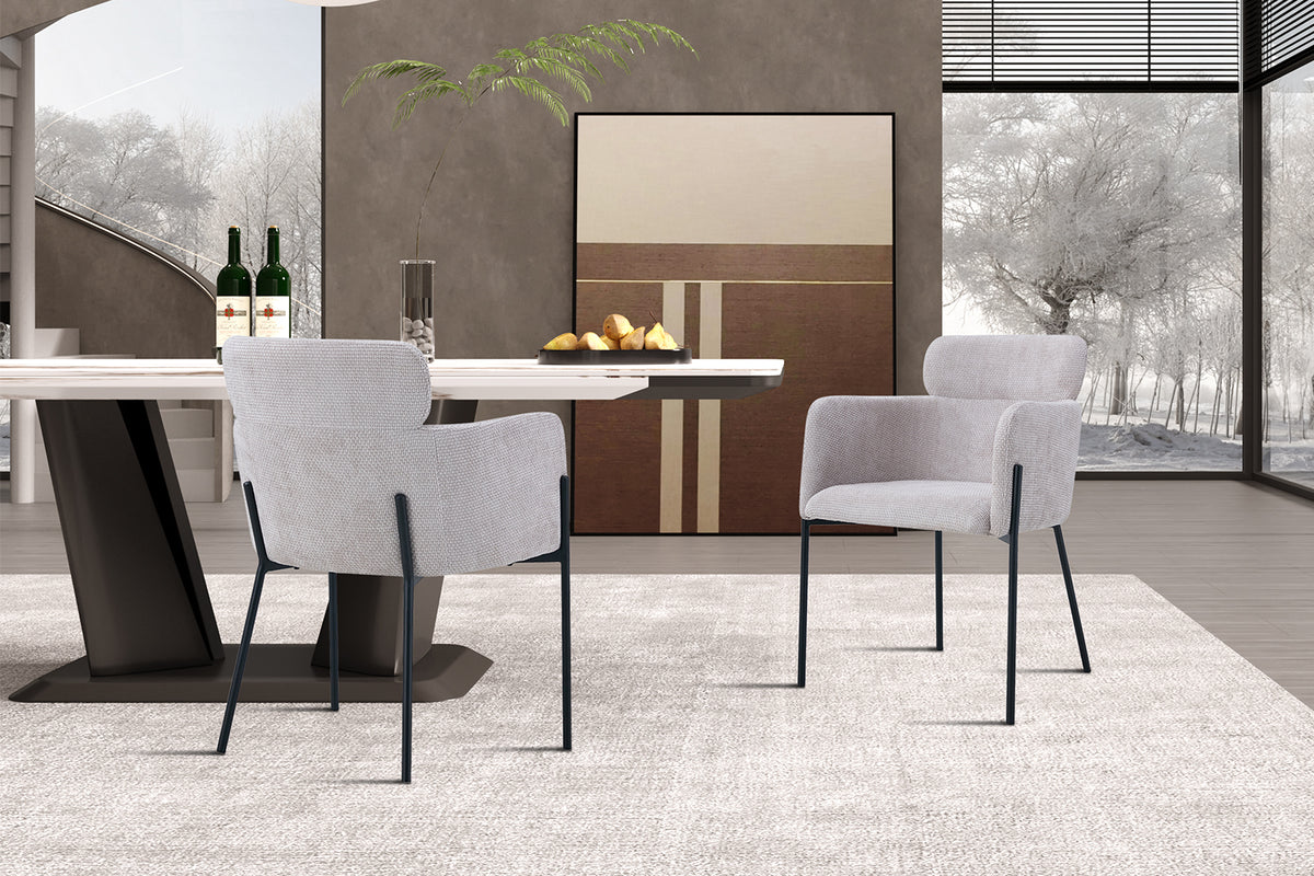 Chaise Naomi Tissu Beige