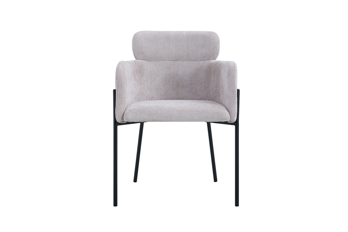 Chaise Naomi Tissu Beige