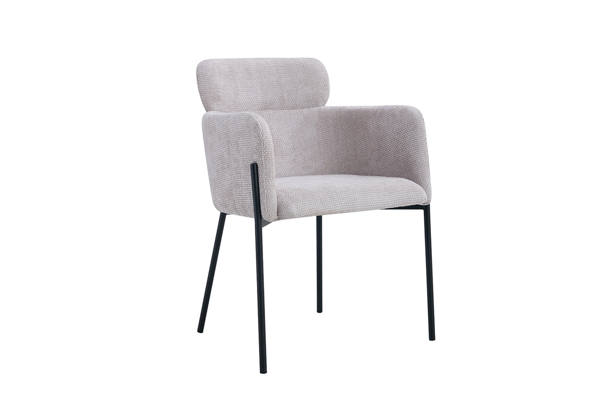 Chaise Naomi Tissu Beige