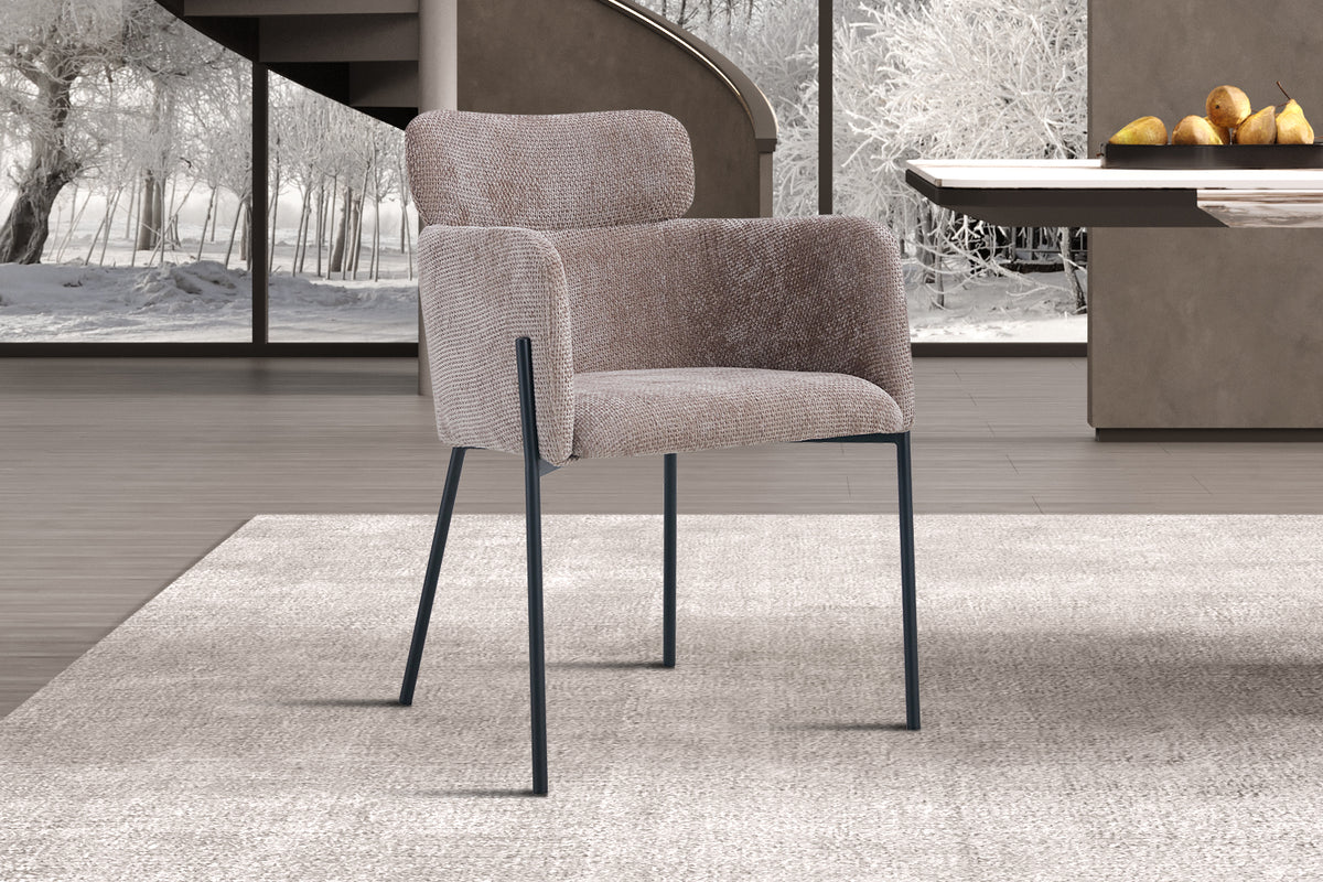 Chaise Naomi Tissu Sable