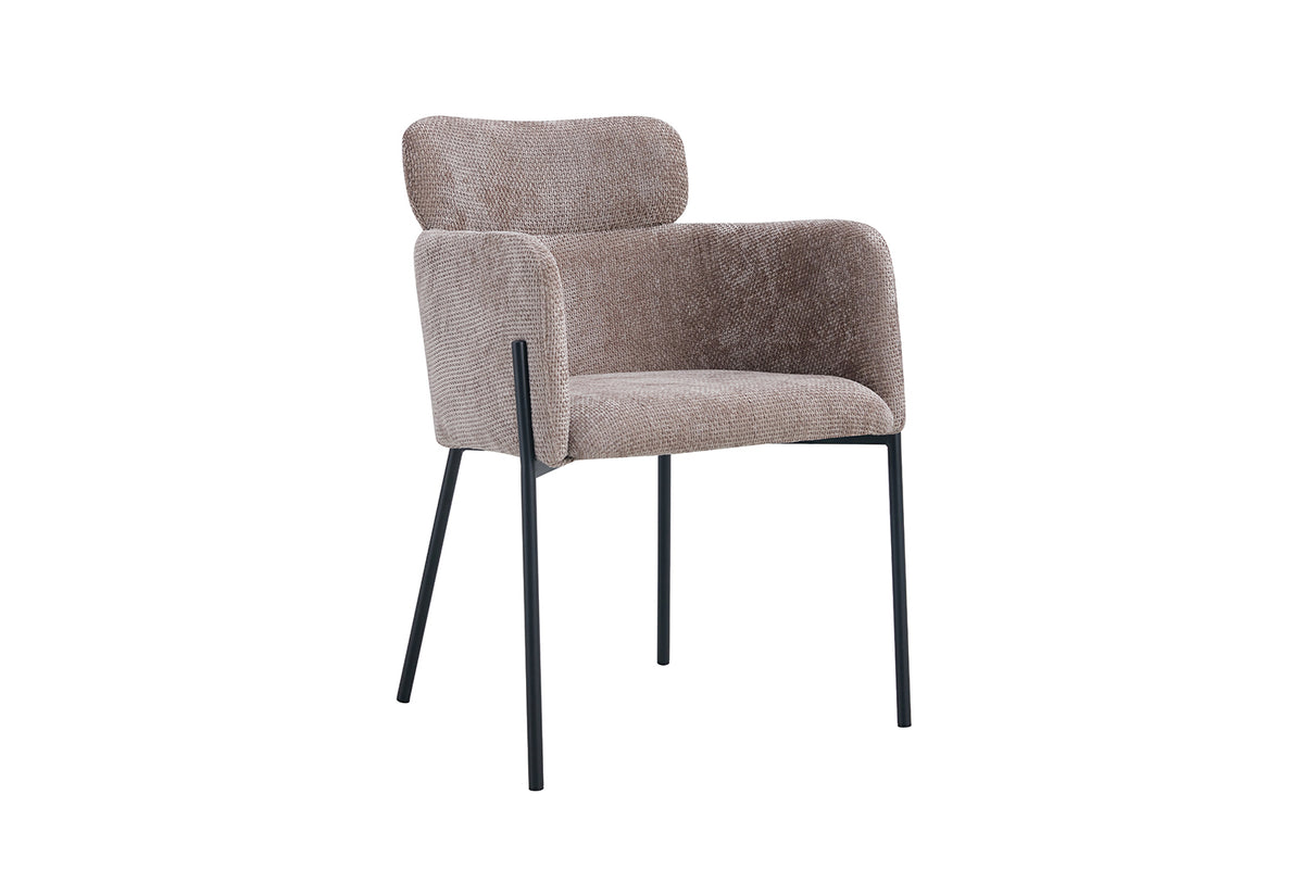Chaise Naomi Tissu Sable
