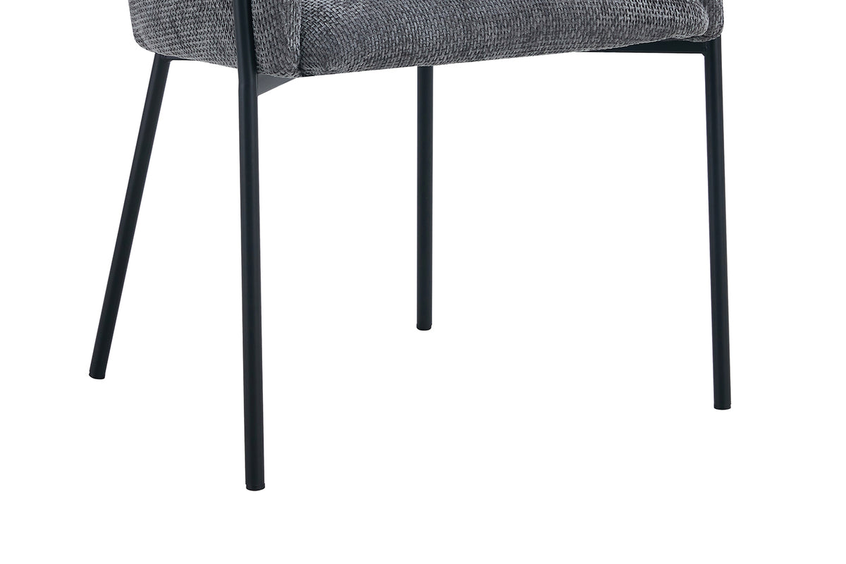 Chaise Naomi Tissu Gris