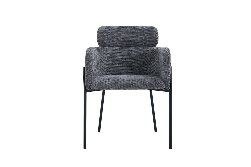 Chaise Naomi Tissu Gris