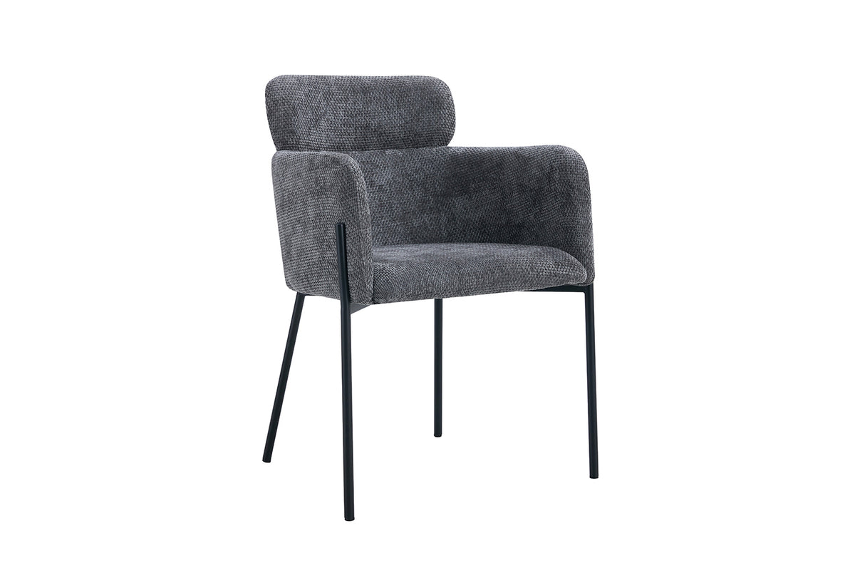 Chaise Naomi Tissu Gris