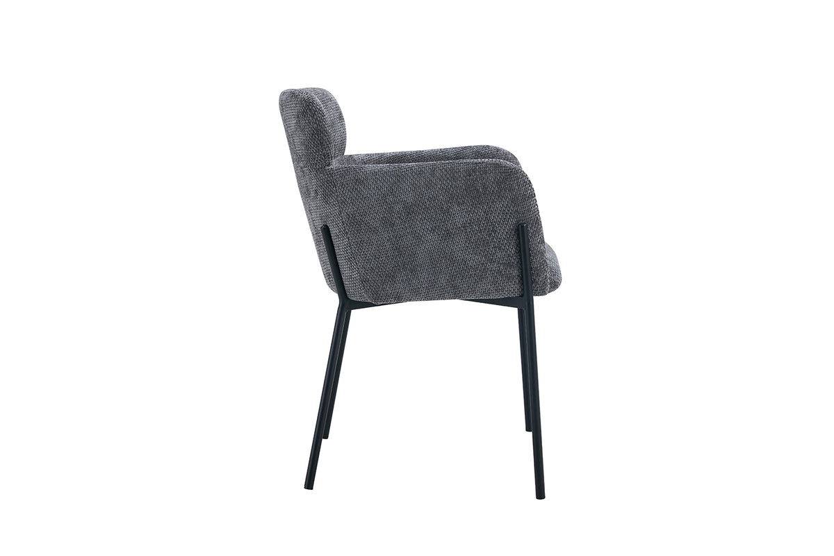 Chaise Naomi Tissu Gris