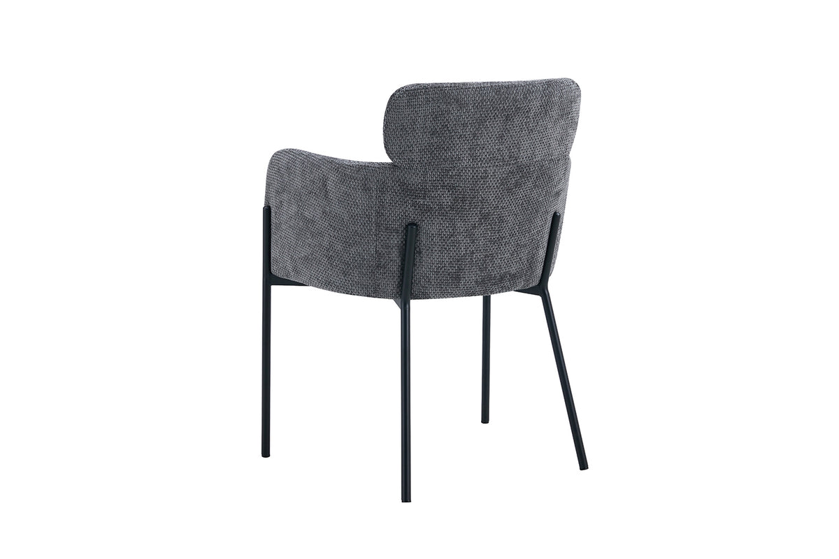 Chaise Naomi Tissu Gris