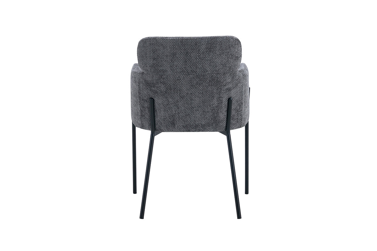 Chaise Naomi Tissu Gris