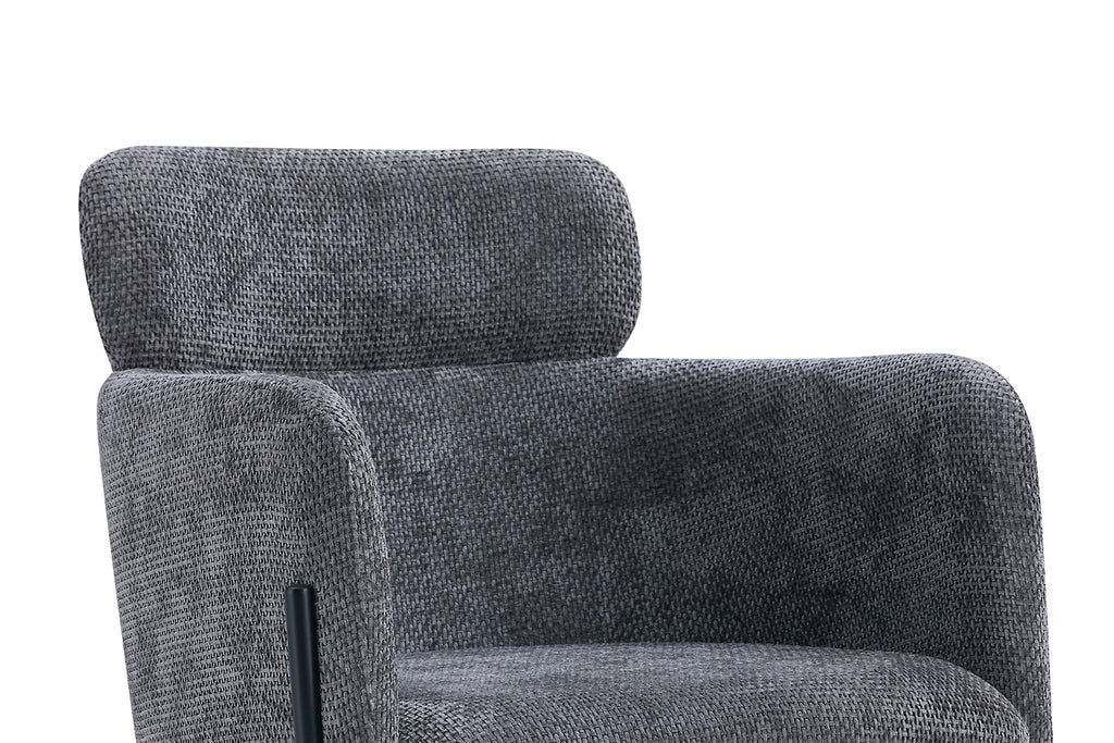 Chaise Naomi Tissu Gris