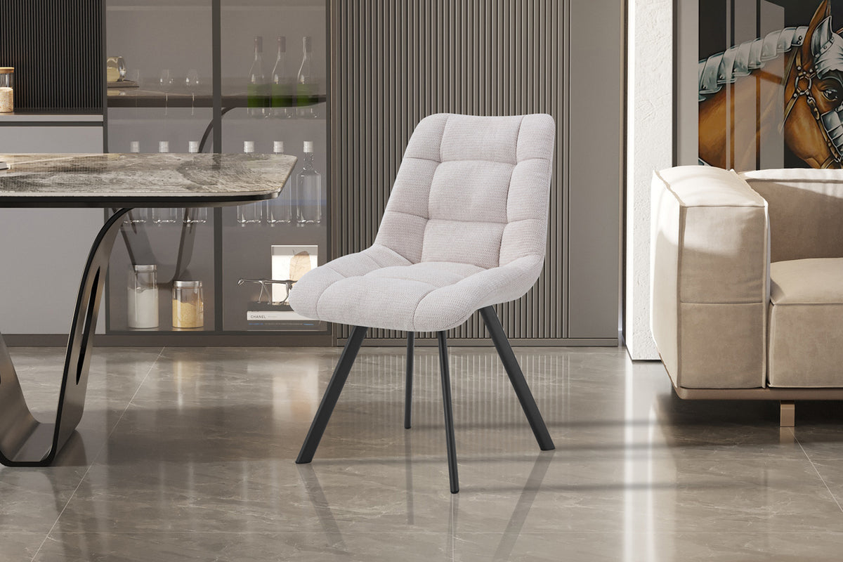 Chaise Lizzy Tissu Beige
