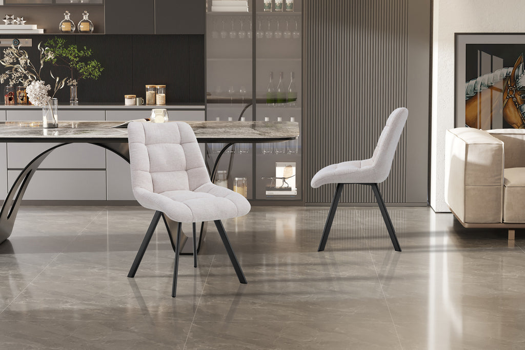 Chaise Lizzy Tissu Beige