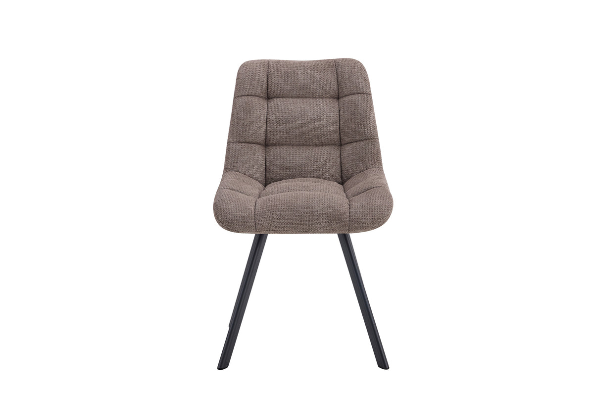 Chaise Lizzy Tissu Poivre