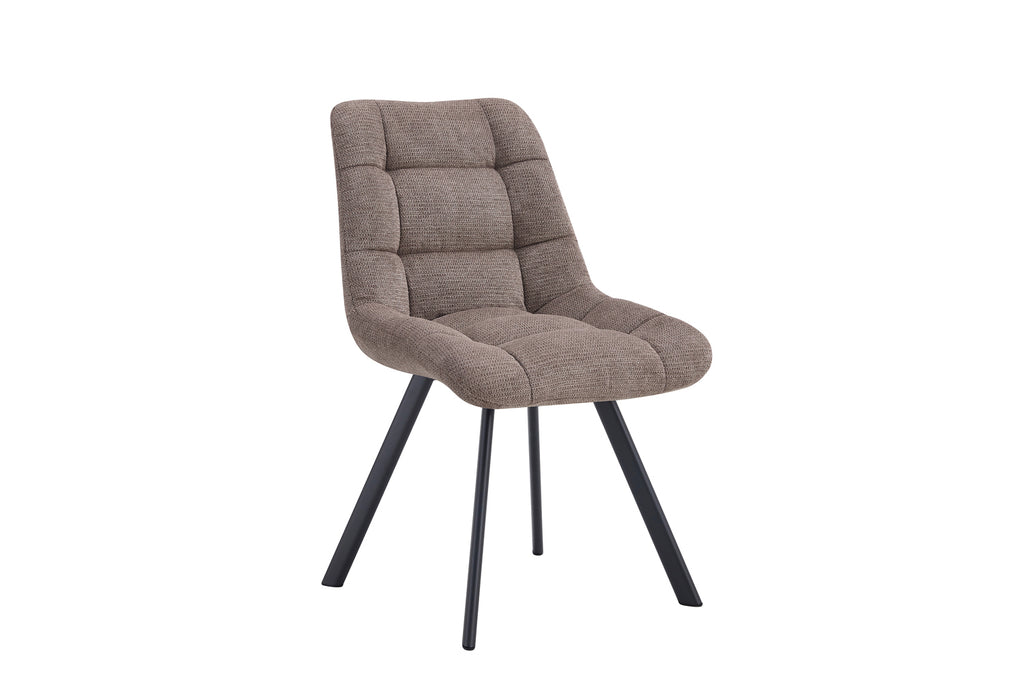 Chaise Lizzy Tissu Poivre