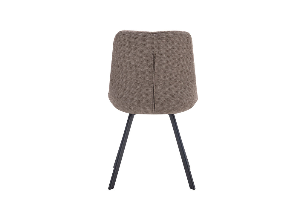 Chaise Lizzy Tissu Poivre