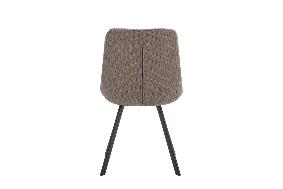 Chaise Lizzy Tissu Poivre