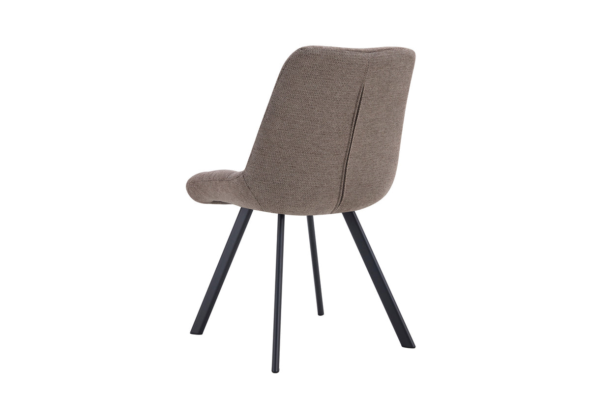 Chaise Lizzy Tissu Poivre