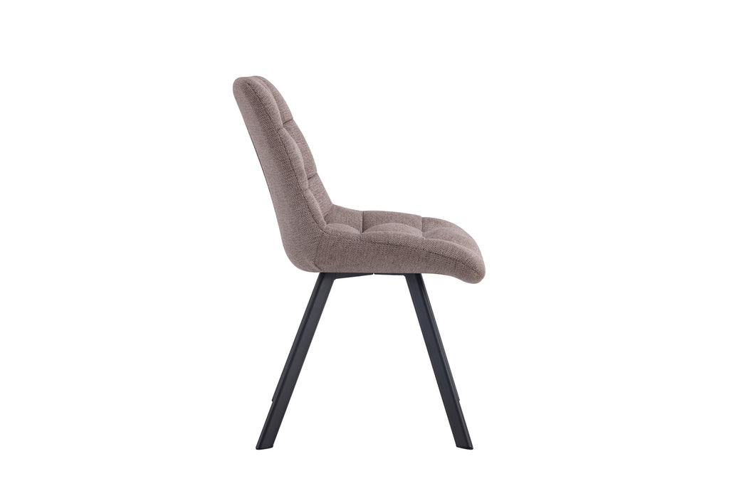 Chaise Lizzy Tissu Poivre