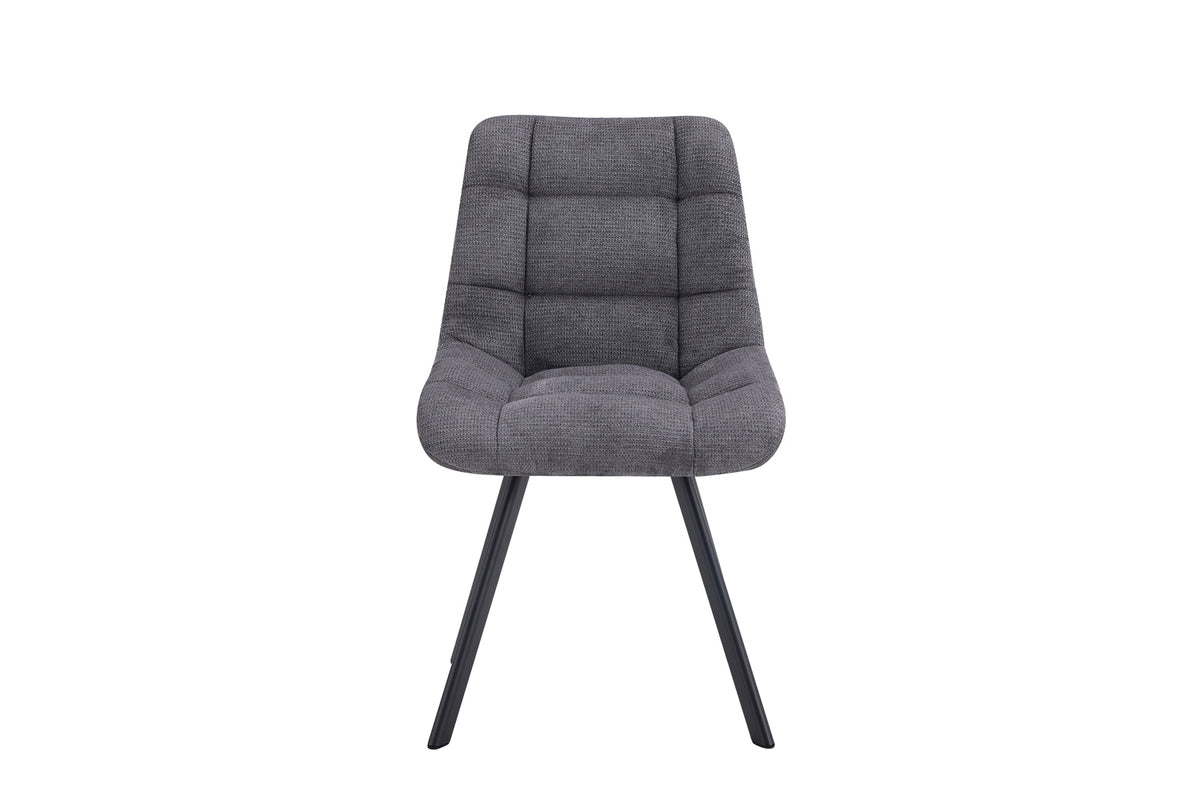 Chaise Lizzy Tissu Gris foncé