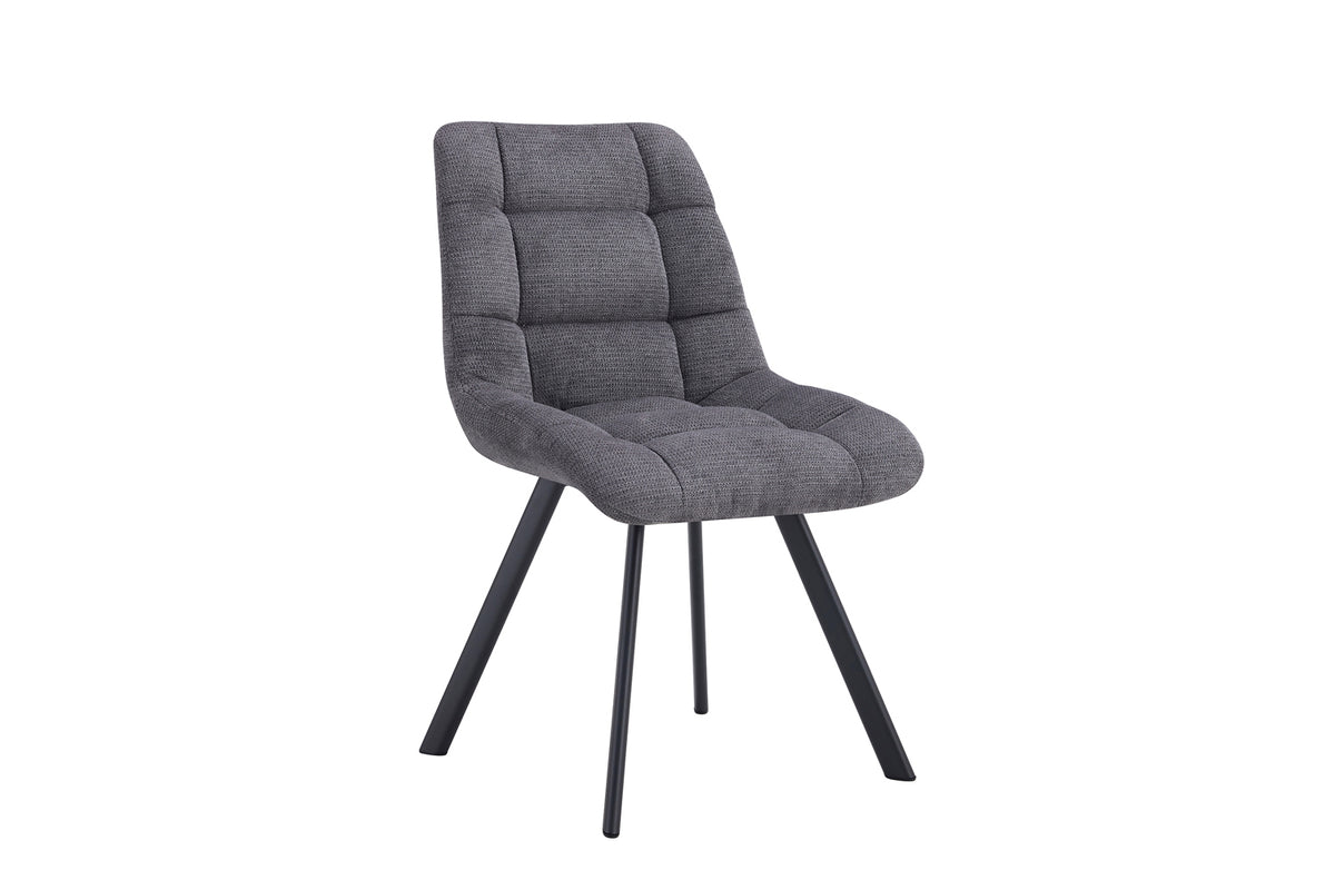 Chaise Lizzy Tissu Gris foncé