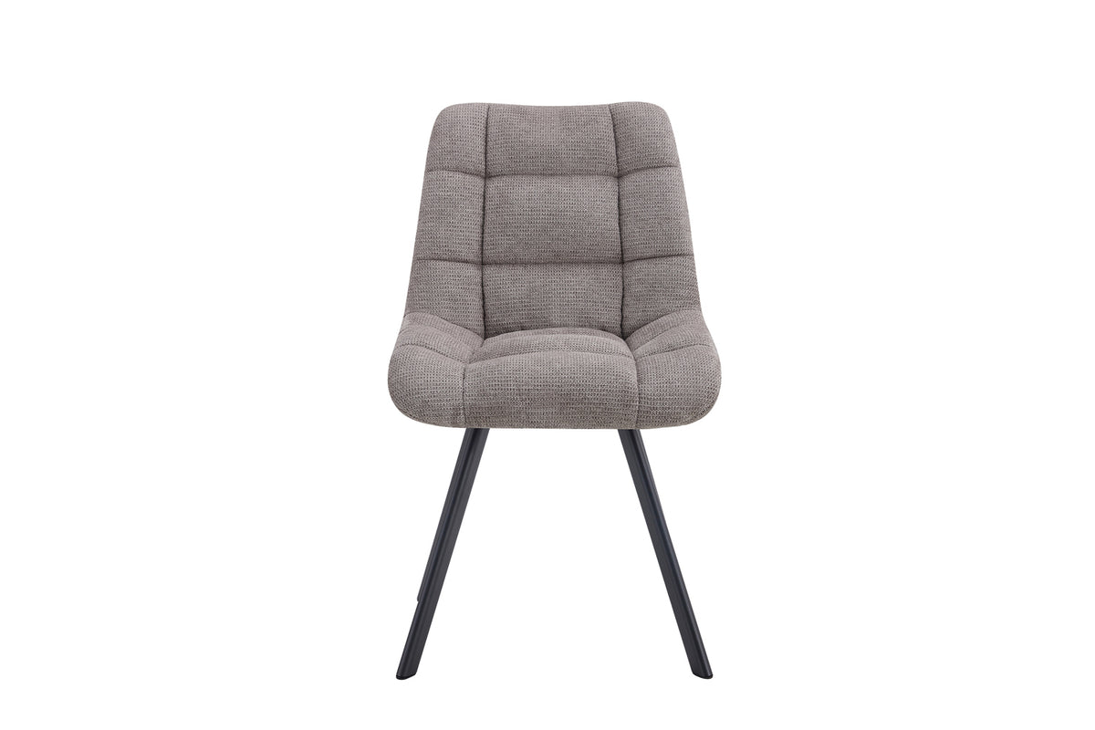 Chaise Lizzy Tissu Gris clair