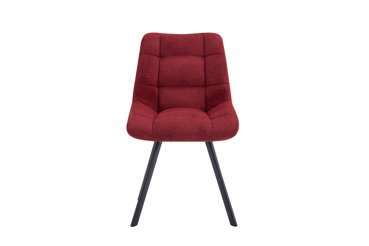 Chaise Lizzy Tissu Rouge
