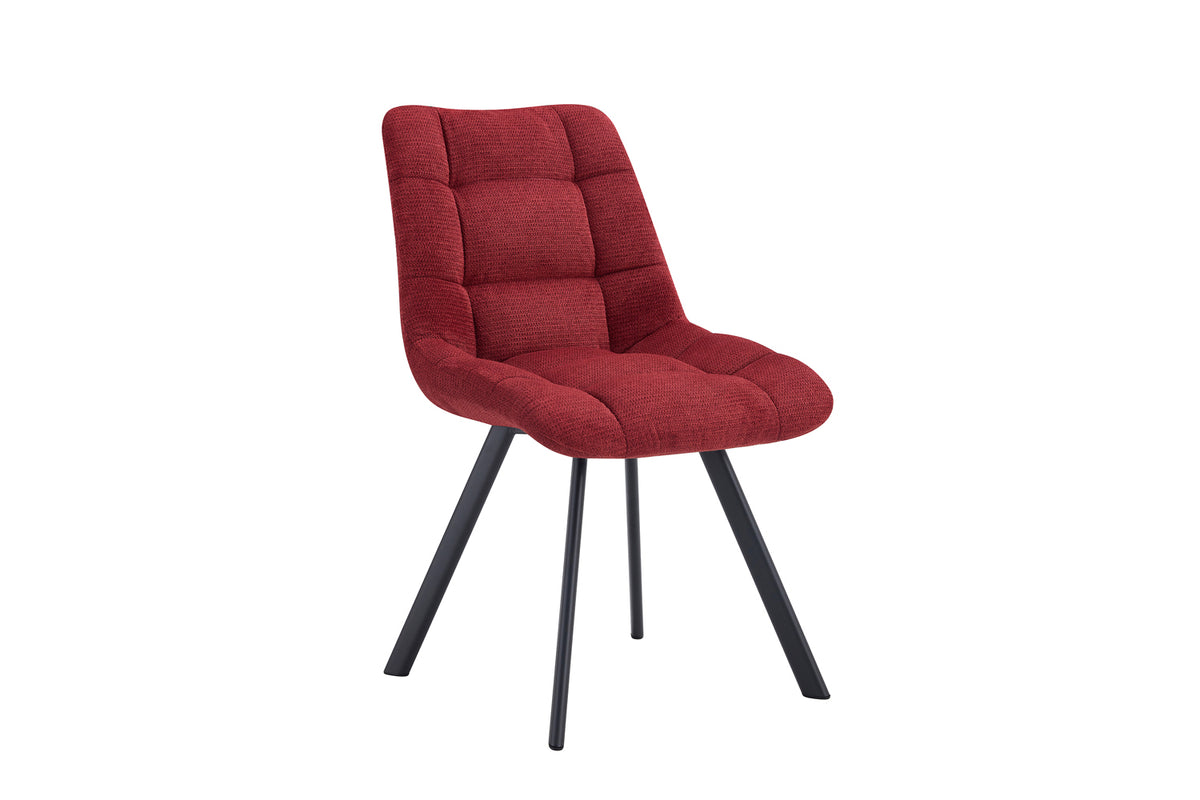 Chaise Lizzy Tissu Rouge