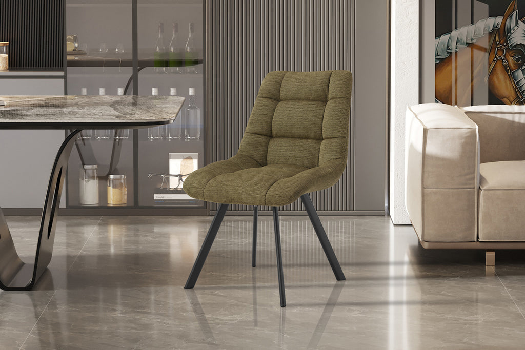 Chaise Lizzy Tissu Vert