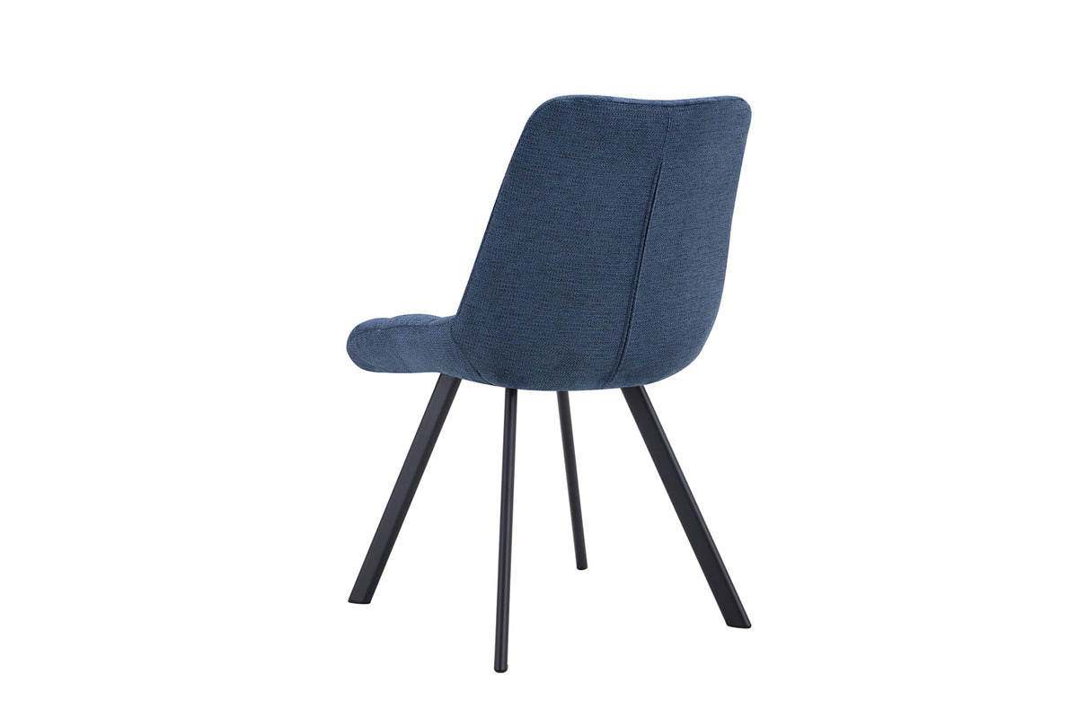 Chaise Lizzy Tissu Bleu