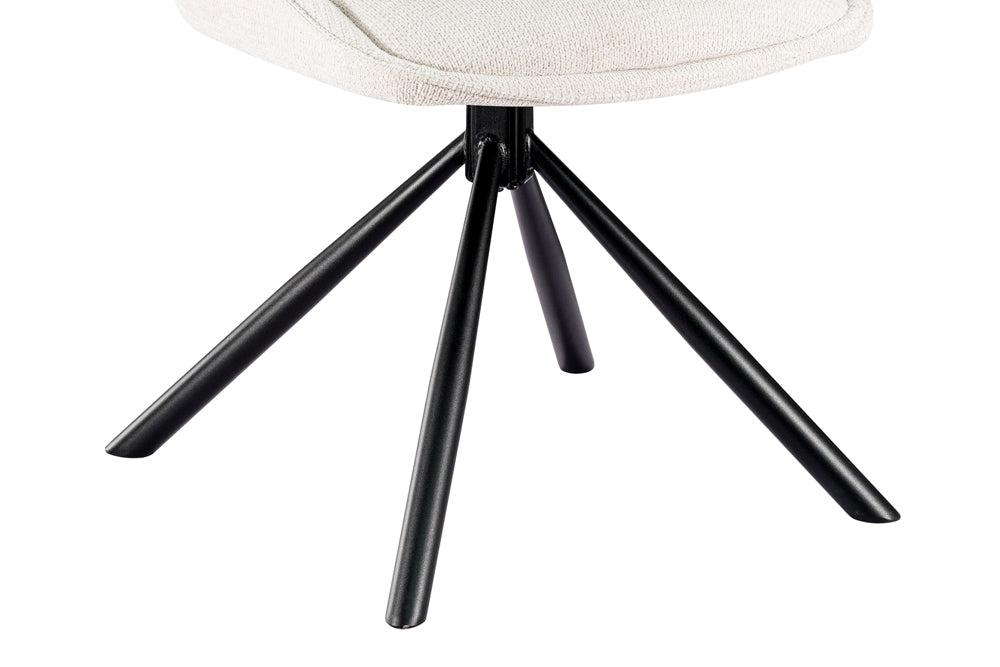 Chaise Mori pivotante Tissu Beige