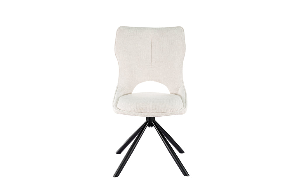 Chaise Mori pivotante Tissu Beige