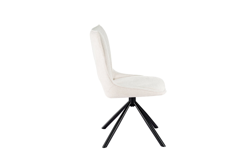 Chaise Mori pivotante Tissu Beige
