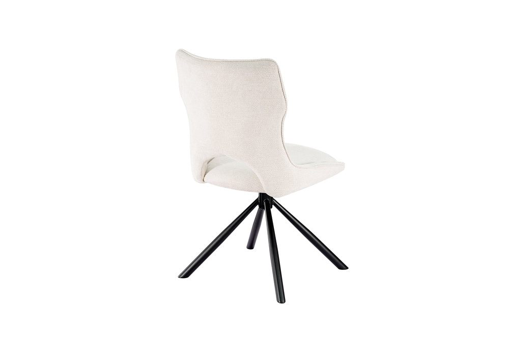 Chaise Mori pivotante Tissu Beige