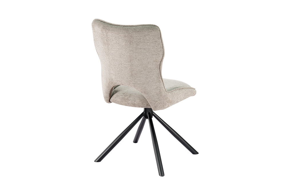 Chaise Mori pivotante Tissu Gris clair
