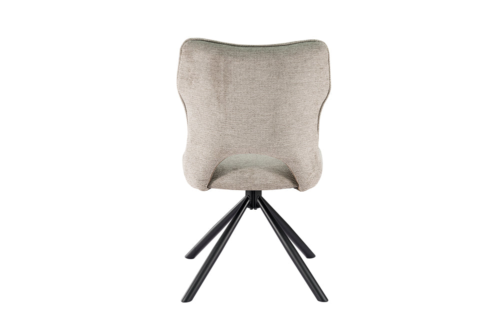 Chaise Mori pivotante Tissu Gris clair