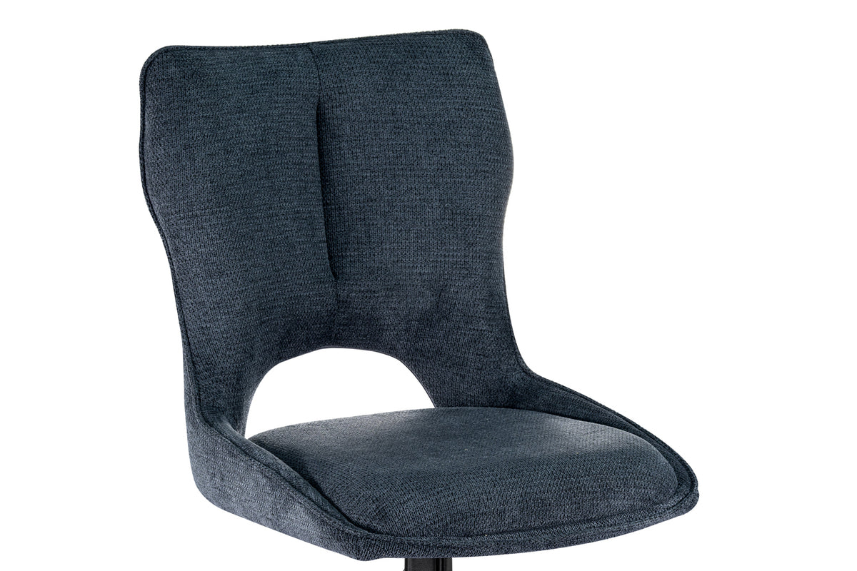 Chaise Mori pivotante Tissu Bleu