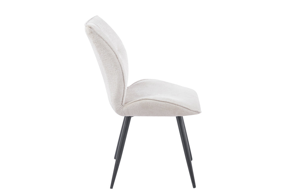 Chaise Faye Tissu Écru