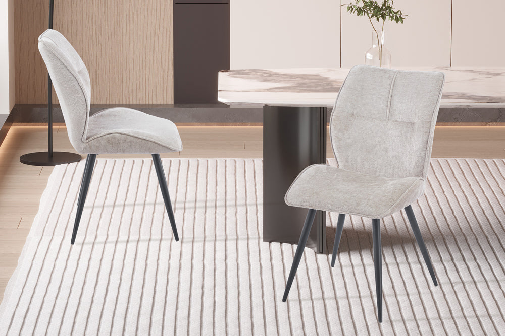 Chaise Faye Tissu Sable