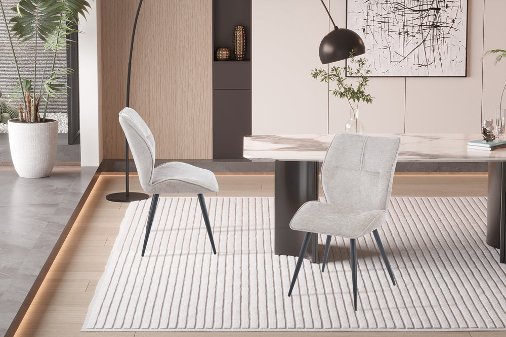 Chaise Faye Tissu Sable