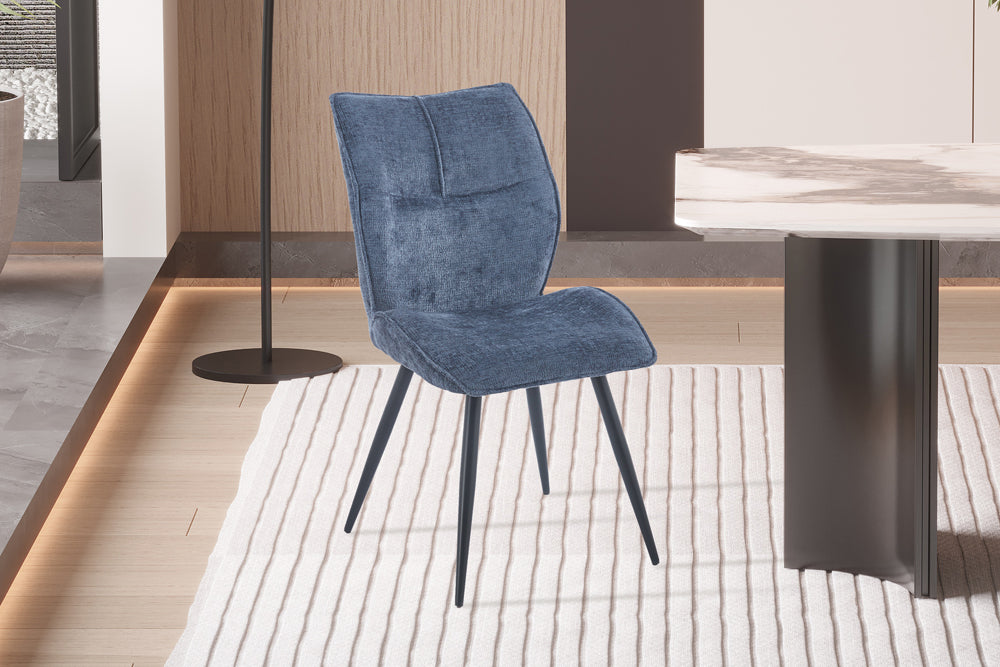 Chaise Faye Tissu Davis Perfect Harmony 77 Blue