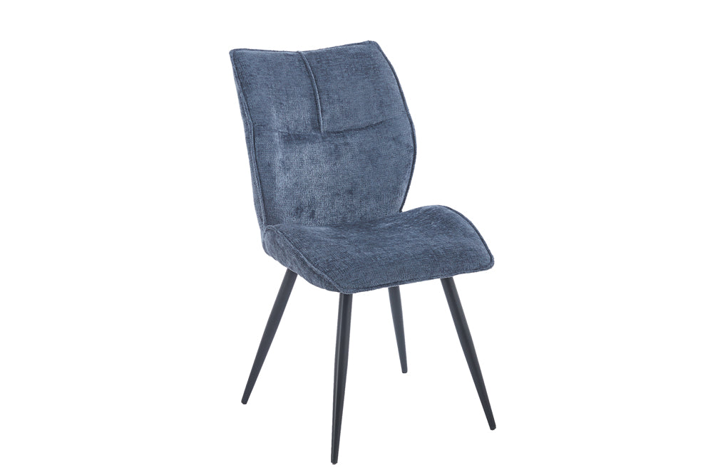 Chaise Faye Tissu Bleu
