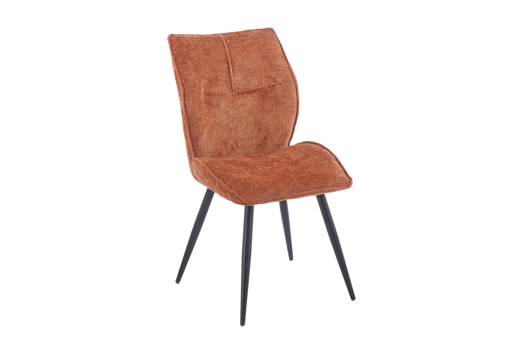Chaise Faye Tissu Rouille