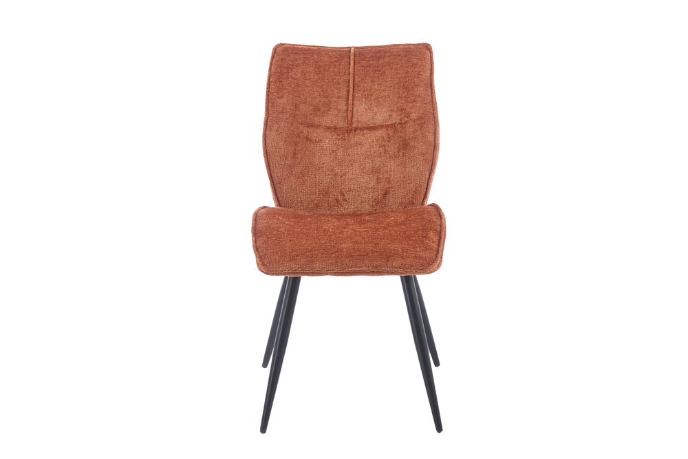 Chaise Faye Tissu Rouille