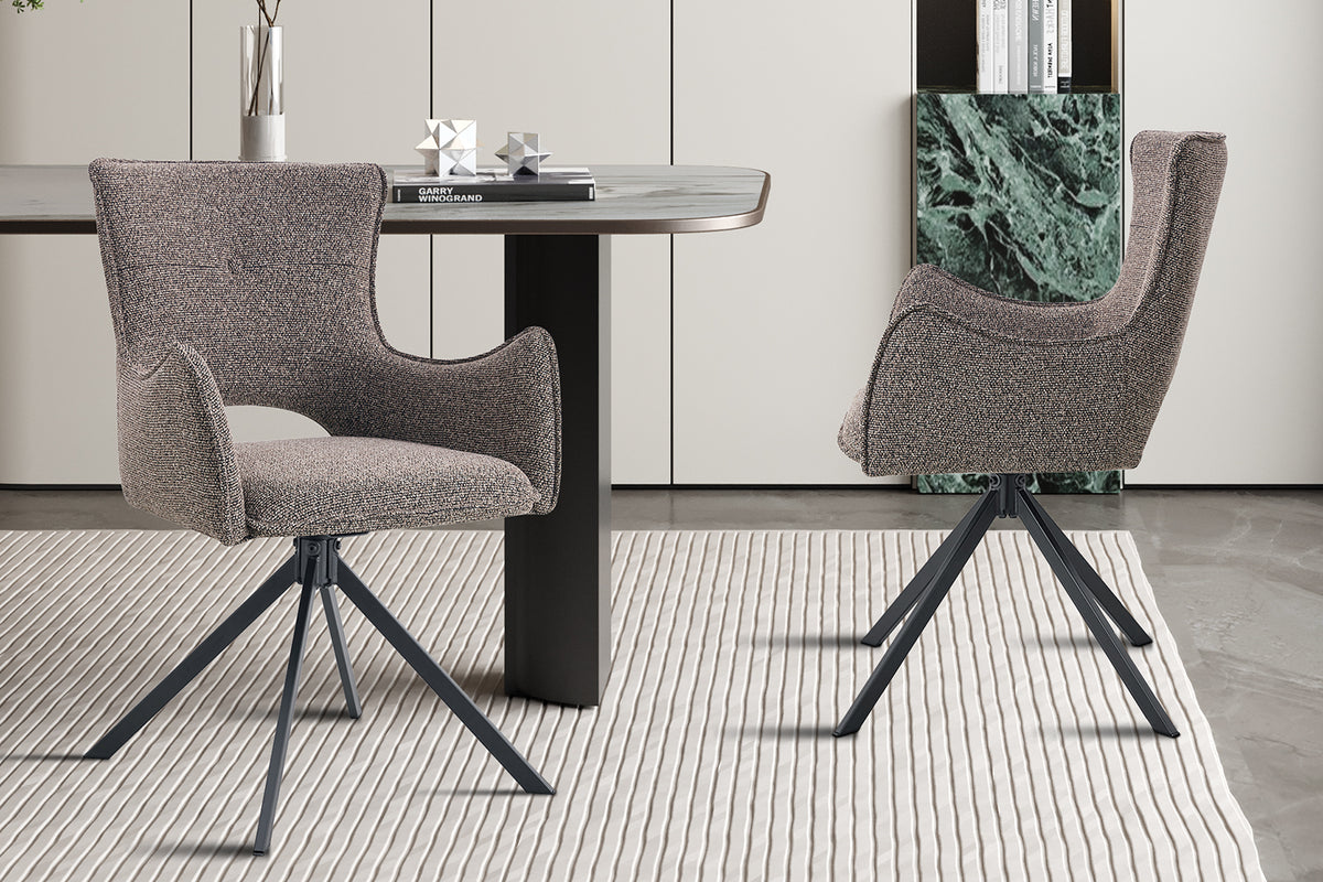 Chaise Billy Pivotant à 0 Tissu Ote Harper 400 Sable