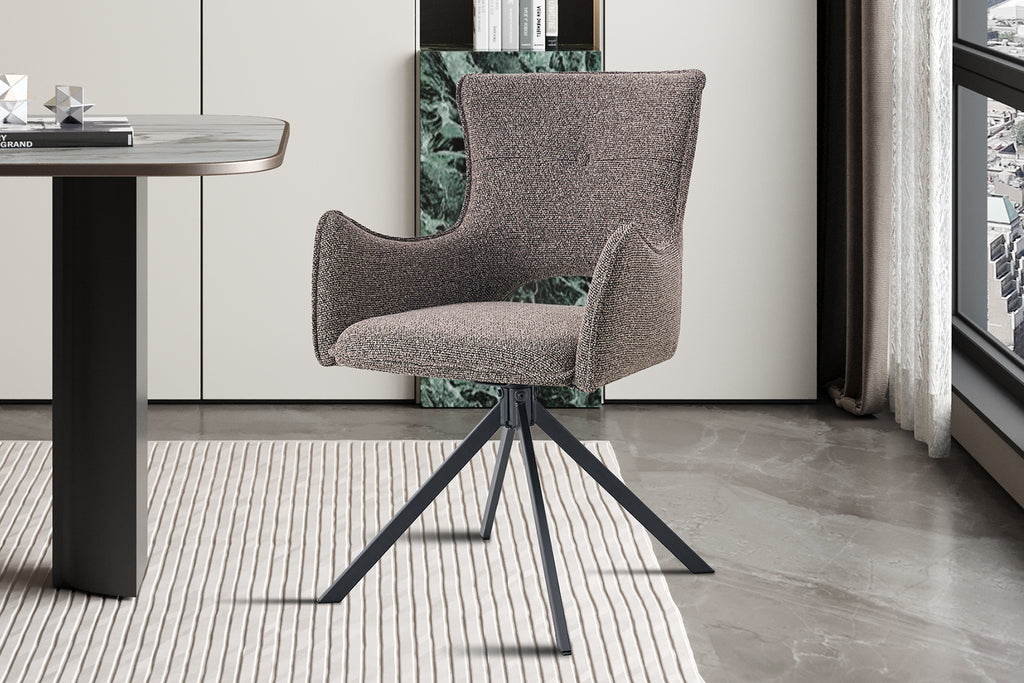 Chaise Billy pivotante Tissu Sable